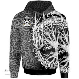 ScotsTee Shop Welsh Corbet Shropshire Medieval Welsh Rolls Coat of Arms Family Crest Wales Hoodie Celtic Dragon With Tree Of Life Hoodie