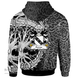 ScotsTee Shop Welsh Ferrar Bishop of St Davids Coat of Arms Family Crest Wales Hoodie Celtic Dragon With Tree Of Life Hoodie