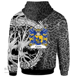 ScotsTee Shop Welsh Carne of Nash and Ewenni Glamorgan Coat of Arms Family Crest Wales Hoodie Celtic Dragon With Tree Of Life Hoodie