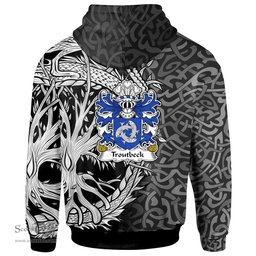 ScotsTee Shop Welsh Troutbeck Daughter m. Sir William Griffith Coat of Arms Family Crest Wales Hoodie Celtic Dragon With Tree Of Life Hoodie