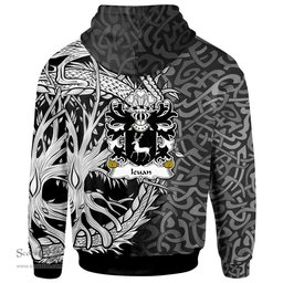 ScotsTee Shop Welsh Ieuan AP DAFYDD AP MADOG Coat of Arms Family Crest Wales Hoodie Celtic Dragon With Tree Of Life Hoodie