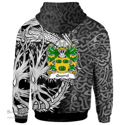 ScotsTee Shop Welsh Quarrel of Kilpeck Herefordshire Coat of Arms Family Crest Wales Hoodie Celtic Dragon With Tree Of Life Hoodie