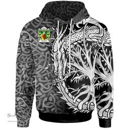 ScotsTee Shop Welsh Marshal Earls of Pembrokeshire Coat of Arms Family Crest Wales Hoodie Celtic Dragon With Tree Of Life Hoodie