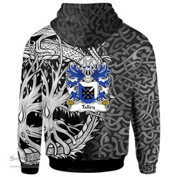 ScotsTee Shop Welsh Talley Chancellor of St. Davids Coat of Arms Family Crest Wales Hoodie Celtic Dragon With Tree Of Life Hoodie