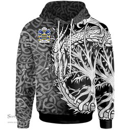 ScotsTee Shop Welsh Pembridge of Penbrugge Herefordshire Coat of Arms Family Crest Wales Hoodie Celtic Dragon With Tree Of Life Hoodie