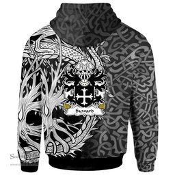 ScotsTee Shop Welsh Syward or Siward lord of Rhutin Glamorgan Coat of Arms Family Crest Wales Hoodie Celtic Dragon With Tree Of Life Hoodie
