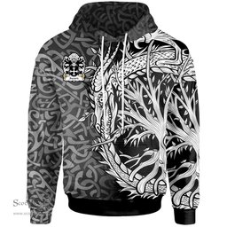 ScotsTee Shop Welsh Syward or Siward lord of Rhutin Glamorgan Coat of Arms Family Crest Wales Hoodie Celtic Dragon With Tree Of Life Hoodie