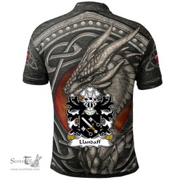 ScotsTee Shop Welsh Llandaff Diocese of Cardiff Coat of Arms Family Crest Wales Polo Shirt Celtic Dragon With Celtic Knot Polo Shirt