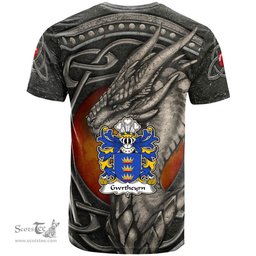 ScotsTee Shop Welsh Gwrtheyrn GWRTHENEU King of the Britons Coat of Arms Family Crest Wales T Shirt Celtic Dragon With Celtic Knot T Shirt