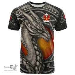 ScotsTee Shop Welsh Maredudd or Meredith AP BLEDDYN AP CYNFYN Coat of Arms Family Crest Wales T Shirt Celtic Dragon With Celtic Knot T Shirt