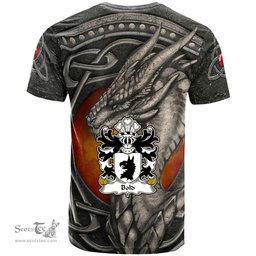 ScotsTee Shop Welsh Bold Bowld of Conwy North Wales Coat of Arms Family Crest Wales T Shirt Celtic Dragon With Celtic Knot T Shirt
