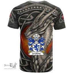 ScotsTee Shop Welsh Gruffudd AP MADOG of Nannau Merionethshire Coat of Arms Family Crest Wales T Shirt Celtic Dragon With Celtic Knot T Shirt