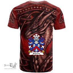 ScotsTee Shop Welsh Basenet of Flint Coat of Arms Family Crest Wales T Shirt Celtic Red Dragon T Shirt