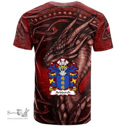 ScotsTee Shop Welsh Ardderch AP MOR AP TEGERIN Coat of Arms Family Crest Wales T Shirt Celtic Red Dragon T Shirt