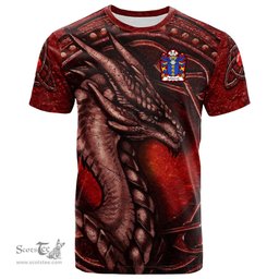 ScotsTee Shop Welsh Ardderch AP MOR AP TEGERIN Coat of Arms Family Crest Wales T Shirt Celtic Red Dragon T Shirt