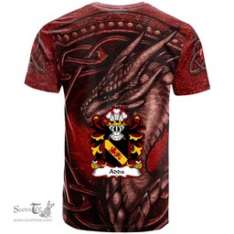 ScotsTee Shop Welsh Adda of Mochnant Coat of Arms Family Crest Wales T Shirt Celtic Red Dragon T Shirt