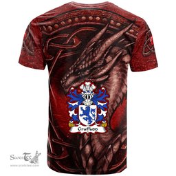 ScotsTee Shop Welsh Gruffudd AP MADOG of Nannau Merionethshire Coat of Arms Family Crest Wales T Shirt Celtic Red Dragon T Shirt