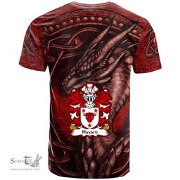 ScotsTee Shop Welsh Havard of Pontwilym Breconshire Coat of Arms Family Crest Wales T Shirt Celtic Red Dragon T Shirt