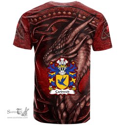 ScotsTee Shop Welsh Cardwed of Twrcelyn Bangor Coat of Arms Family Crest Wales T Shirt Celtic Red Dragon T Shirt