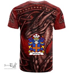 ScotsTee Shop Welsh Whitney of Herefordshire Coat of Arms Family Crest Wales T Shirt Celtic Red Dragon T Shirt