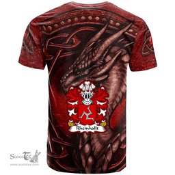 ScotsTee Shop Welsh Rheinhallt Reginald King of Man Coat of Arms Family Crest Wales T Shirt Celtic Red Dragon T Shirt