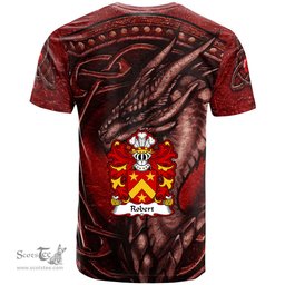 ScotsTee Shop Welsh Robert AP GRUFFUDD Coat of Arms Family Crest Wales T Shirt Celtic Red Dragon T Shirt