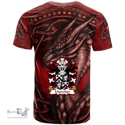 ScotsTee Shop Welsh Llywelyn AP MAREDUDD Coat of Arms Family Crest Wales T Shirt Celtic Red Dragon T Shirt