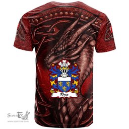 ScotsTee Shop Welsh Rhys AP DAFYDD GOCH Coat of Arms Family Crest Wales T Shirt Celtic Red Dragon T Shirt