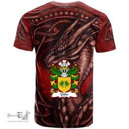 ScotsTee Shop Welsh Uthr PENDRAGON Father of King Arhtur Coat of Arms Family Crest Wales T Shirt Celtic Red Dragon T Shirt