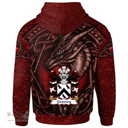 ScotsTee Shop Welsh Gronwy ab Einion ap Llywarch Coat of Arms Family Crest Wales Hoodie Celtic Red Dragon With Celtic Knot Hoodie