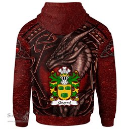 ScotsTee Shop Welsh Quarrel of Kilpeck Herefordshire Coat of Arms Family Crest Wales Hoodie Celtic Red Dragon With Celtic Knot Hoodie