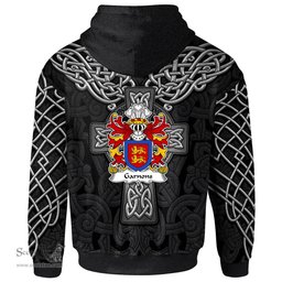 ScotsTee Shop Welsh Garnons of Garnons Herefordshire Coat of Arms Family Crest Wales Hoodie Cymru Dragon With Celtic Cross Black Hoodie