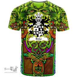 ScotsTee Shop Welsh Bedo AP DAFYDD AP GRUFFUDD Coat of Arms Family Crest Wales T Shirt Celtic Green Man T Shirt