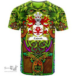 ScotsTee Shop Welsh Cadrod HARDD Coat of Arms Family Crest Wales T Shirt Celtic Green Man T Shirt