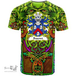 ScotsTee Shop Welsh Basenet of Flint Coat of Arms Family Crest Wales T Shirt Celtic Green Man T Shirt