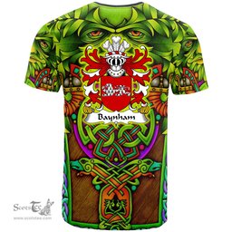 ScotsTee Shop Welsh Baynham AP EINION Coat of Arms Family Crest Wales T Shirt Celtic Green Man T Shirt