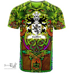 ScotsTee Shop Welsh Guillim of Westbury Gloucester Coat of Arms Family Crest Wales T Shirt Celtic Green Man T Shirt