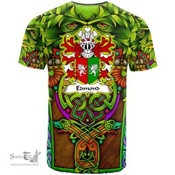 ScotsTee Shop Welsh Edmond AP MERYTH Coat of Arms Family Crest Wales T Shirt Celtic Green Man T Shirt