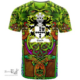 ScotsTee Shop Welsh Goch or Gough of Wodberye Devonshire Coat of Arms Family Crest Wales T Shirt Celtic Green Man T Shirt