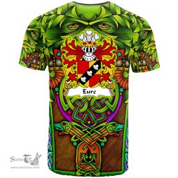 ScotsTee Shop Welsh Eure Commander of Slebech Pembrokeshire Coat of Arms Family Crest Wales T Shirt Celtic Green Man T Shirt