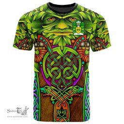 ScotsTee Shop Welsh Uthr PENDRAGON Father of King Arhtur Coat of Arms Family Crest Wales T Shirt Celtic Green Man T Shirt