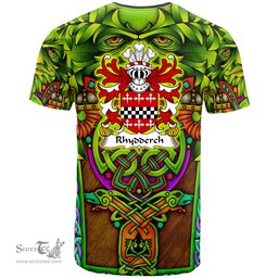ScotsTee Shop Welsh Rhydderch LE GROS Coat of Arms Family Crest Wales T Shirt Celtic Green Man T Shirt