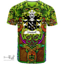 ScotsTee Shop Welsh Llandaff Diocese of Cardiff Coat of Arms Family Crest Wales T Shirt Celtic Green Man T Shirt