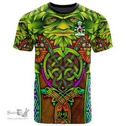 ScotsTee Shop Welsh Powys FADOG Princes of Northern Powys Coat of Arms Family Crest Wales T Shirt Celtic Green Man T Shirt
