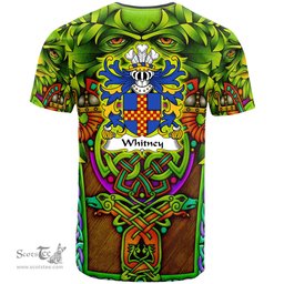 ScotsTee Shop Welsh Whitney of Herefordshire Coat of Arms Family Crest Wales T Shirt Celtic Green Man T Shirt