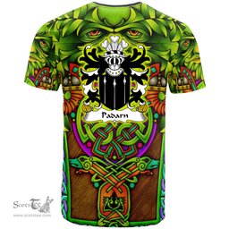 ScotsTee Shop Welsh Padarn PEISRUDD Coat of Arms Family Crest Wales T Shirt Celtic Green Man T Shirt