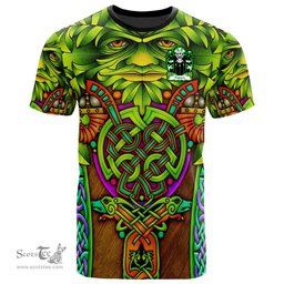 ScotsTee Shop Welsh Padarn PEISRUDD Coat of Arms Family Crest Wales T Shirt Celtic Green Man T Shirt