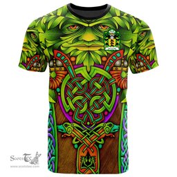 ScotsTee Shop Welsh Iorwerth SAIS Coat of Arms Family Crest Wales T Shirt Celtic Green Man T Shirt