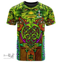 ScotsTee Shop Welsh Williams lordship of Usk Monmouthshire Coat of Arms Family Crest Wales T Shirt Celtic Green Man T Shirt