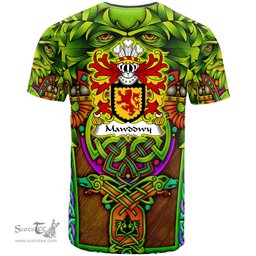 ScotsTee Shop Welsh Mawddwy lords of Coat of Arms Family Crest Wales T Shirt Celtic Green Man T Shirt